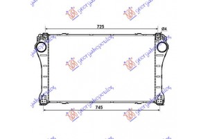 Ψυγειο INTERC. 2.0-2,2 D4D 09- (690x367x26) Κολαρα ΣΦΥΚΤΗΡΑ/ΚΟΥΜΠΩΤΟ Toyota Auris 06-10 - 074606200