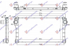 Ψυγειο Intercooler 2.2 D4D Αυτοματο (690x367x25) Toyota Avensis (T27) 12-15 - 822106210