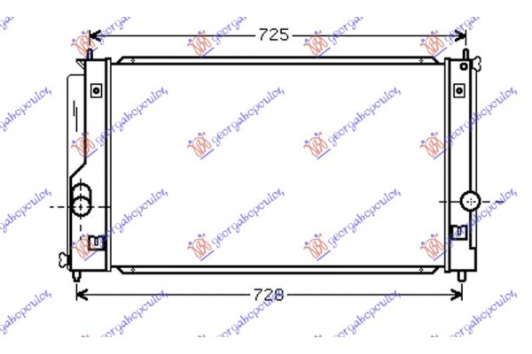 Ψυγειο 1,8i- 16V Vvti (65x32x16) Toyota Mr 2 99-07 - 823006300