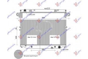 Ψυγειο Νερου 4.2TD Πετρελαιο +/- A/C Αυτοματο (510x694) Toyota Land Cruiser (J10) 98- - 824706310