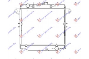 Ψυγειο Νερου 4.2TD Πετρελαιο +/- A/C Μηχανικο (510x690) Toyota Land Cruiser (J10) 98- - 824706320