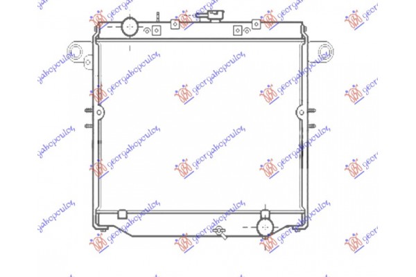 Ψυγειο Νερου 4.2TD Πετρελαιο +/- A/C Μηχανικο (510x690) Toyota Land Cruiser (J10) 98- - 824706320