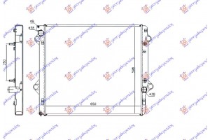 Ψυγειο 3.0 +/- A/C A/T (65x59.8x3.6) Κλειστο Κυκλωμα Toyota Land Cruiser Prado 120 (J12) 02-11 - 825006310