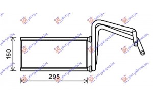 Ψυγειο Καλοριφερ (BR) (125x280x26) Toyota Land Cruiser Prado 120 (J12) 02-11 - 825006500