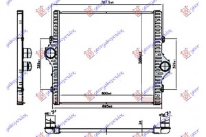 Ψυγειο Intercooler 3.0 D4D Πετρελαιο (600x568x24) Toyota Land Cruiser Prado 150 (J15) 13-17 - 825206200