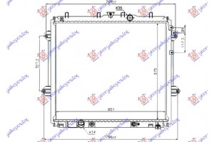 Ψυγειο Νερου 4.0i V6 Βενζινη Αυτοματο (570x650x26) Toyota Land Cruiser Prado 150 (J15) 13-17 - 825206330