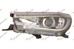 Φανος Εμπρος ΗΛΕΚΤ. (ΗΒ3) Με Φως Ημερας Led (Ε) (TYC) Αριστερα Toyota HI-LUX 2WD/4WD 15-20 - 826205144