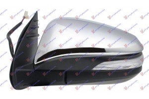 Καθρεφτης ΗΛΕΚΤ. Χρωμιο (ΜΕ ΦΛΑΣ) (CONVEX GLASS) Αριστερα Toyota HI-LUX 2WD/4WD 20- - 826307404