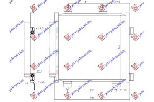 Ψυγειο A/C Για Ολα (390x350x16)R1234yf Toyota Aygo 18-22 - 827206410