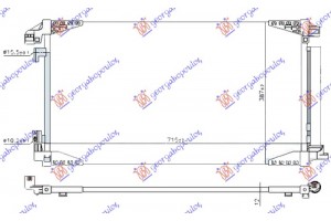 Ψυγειο A/C 1.2 Turbo Βενζινη (690x400x12) Toyota C-HR 19-23 - 829606400