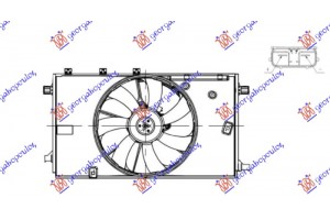 Βεντιλατερ Ψυγειου Νερου Κομπλε 1.2 Βενζινη Toyota C-HR 19-23 - 829606440