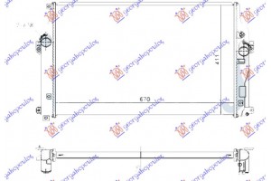 Ψυγειο 2.0-2.2 D4D Πετρελαιο Μηχανικο (670x410x26) Toyota Rav 4 16-19 - 832206310