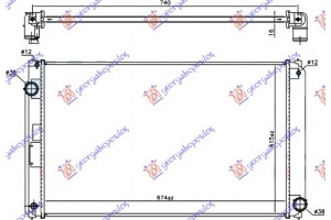 Ψυγειο 2.0 16v Βενζινη ΜΗΧΑΝΙΚΟ-ΑΥΤΟΜΑΤΟ (675x415x16) (KOYO) Toyota Rav 4 16-19 - 832206335