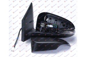 Καθρεφτης ΗΛ. ΘΕΡΜ. ΗΛ.ΑΝΑΔ. ΒΑΦ.ΜΕ Φλας (CONVEX GLASS) Αριστερα Toyota Corolla (E 18) Sdn 16-19 - 834207504