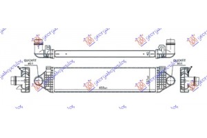 Ψυγειο Intercooler 1.5-2.0 (Τ2-Τ3-T4) Βενζινη - 2.0 (D2-D3) Πετρελαιο (655x150x40) Volvo S60/V60 16-18 - 856206200