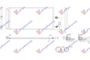 Ψυγειο A/C 2.0 Hybrid Βενζινη (714x332) Volvo S60 18- - 856306410