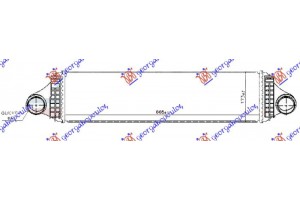 Ψυγειο Intercooler 2.0 T2/T3/T4/T5 Petrol - 2.0 D4 Πετρελαιο (665x173x64) Volvo V40 12- - 858006210