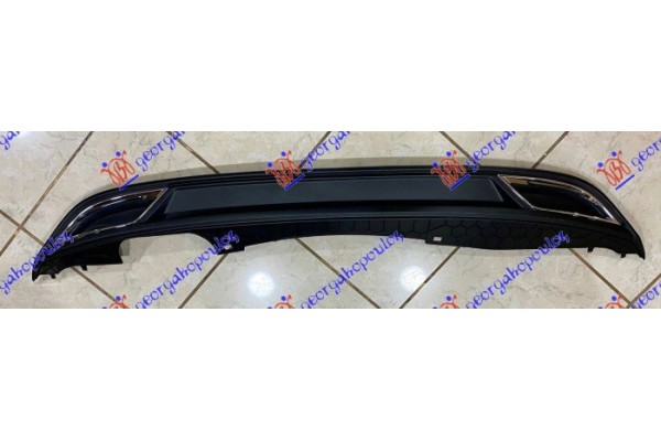 Σποιλερ Προφυλακτηρα Πισω Με Χρωμια (LOOK R-LINE) Vw Polo 17-21 - 876306385