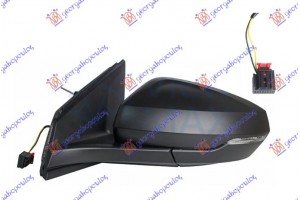 Καθρεφτης Μηχανικος Με Ντιζες Μαυρος (ΜΕ ΦΛΑΣ) (ASPHERICAL GLASS) Αριστερα Vw Polo 17-21 - 876307402