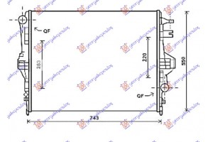 Ψυγειο Νερου 3.0/3.6 TSI/TFSI/HYBRID Βενζινη 3.0 Tdi Πετρελαιο (700x534x32) Vw Touareg 10-14 - 877006300