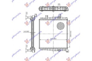 Ψυγειο Βοηθητικο 3.0 Tsi (30x29x2,5) Αριστερα Vw Touareg 10-14 - 877006302