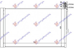 Ψυγειο A/C ΒΕΝΖ-ΠΕΤΡ. (68,5x44,3) Vw Touareg 10-14 - 877006400