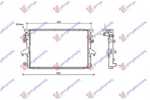 Ψυγειο 2.0 T.D Μ/Α (71x47) Vw Transporter (T5) 10-15 - 879006300