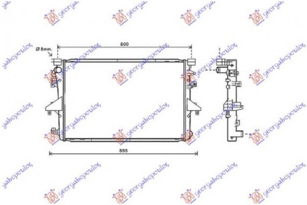 Ψυγειο 2.0 T.D Μ/Α (71x47) (KOYO) Vw Transporter (T5) 10-15 - 879006305