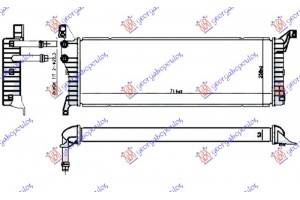 Ψυγειο Βοηθητικο 2.0 Tdi (110/150KW) Πετρελαιο (715x245x50) Vw Transporter (T6) 15-19 - 879106350