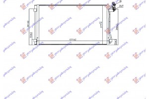 Ψυγειο A/C ΒΕΝΖΙΝΗ-ΠΕΤΡΕΛΑΙΟ 15- (70.0x37.7x1.6) Seat Alhabra 10- - 720006410