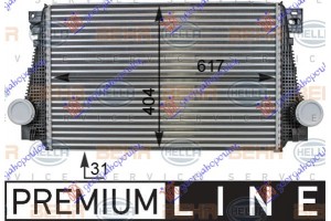 Ψυγειο Intercooler 2.0 Diesel (620x400x31) (ΠΑΡΟΧΕΣ Φ62) (MAHLE Behr Premium LINE) Vw P/U Amarok 16- - 882106200