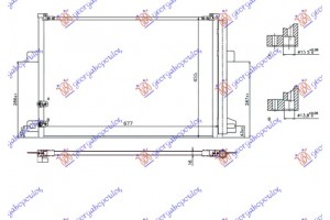 Ψυγειο A/C Για Ολα ΒΕΝΖΙΝΗ-ΠΕΤΡΕΛΑΙΟ (640x440x16) Vw P/U Amarok 16- - 882106400