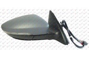 Καθρεφτης ΗΛ.ΘΕΡΜ.ΗΛ.ΑΝΑΚ.ΒΑΦ.Μ/ΦΛΑΣ & Φ. ΑΣΦ. 13Α (CONVEX GLASS) Δεξια Vw Jetta 14- - 883107503