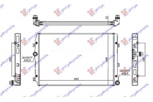 Ψυγειο 2.0 Tdi (ΚΙΝ CKRA) ΜΗΧΑΝΙΚΟ-ΑΥΤΟΜΑΤΟ Πετρελαιο (600x445x32) Vw Passat 11-15 - 884006350