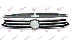 Μασκα Μαυρη Με Χρωμια (ΜΕ ΦΑΝ. LED) Vw Passat 15-19 - 884204545