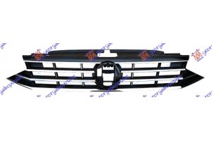 Μασκα Μαυρη Με Χρωμια (ΜΕ Φαναρια LED) Vw Passat 19- - 884304540
