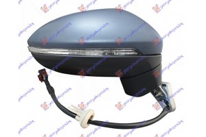 Καθρεφτης ΗΛΕΚΤ. ΘΕΡΜ. ΗΛ.ΑΝ.ΒΑΦΟΜ. Με Μνημη (ΜΕ Φλας & Φως ΑΣΦ.) (15 PIN) (Α ΠΟΙΟΤΗΤΑ) (CONVEX GLASS) Δεξια Vw Touran 15- - 885307581