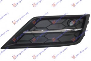 Διχτυ Προφυλακτηρα Εμπρος Ακραιο Με Χρωμιο Δεξια Vw Tiguan 16-20 - 889104811