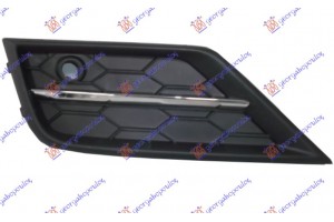 Διχτυ Προφυλακτηρα Εμπρος Ακραιο Με Χρωμιο Αριστερα Vw Tiguan 16-20 - 889104812