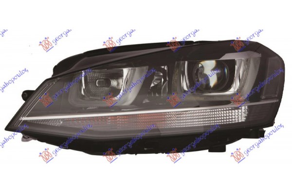 Φανος Εμπρος Xenon Με Φως Ημερας Led (Ε) (DEPO) Αριστερα Vw Golf Vii 13-16 - 890005154