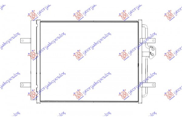 Ψυγειο A/C Electric (580x441) Vw Golf Vii 16-19 - 890106410