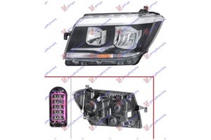 Φανος Εμπρος ΗΛΕΚΤ. (H7/H15) (Ε) (DEPO) Αριστερα Vw Crafter 17- - 895005132