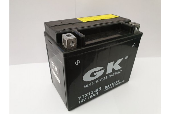 GK Maintenance Free YTX12-BS - 12V 10 (10HR)Ah - 180 CCA(EN) εκκίνησης
