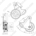 Gmb Τεντωτήρας ιμάντα, Οδοντωτός Ιμάντας - GT10031