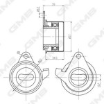 Gmb Τεντωτήρας, οδοντ. Ιμάντας - GT60030