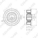 Gmb Τεντωτήρας, οδοντ. Ιμάντας - GT80480