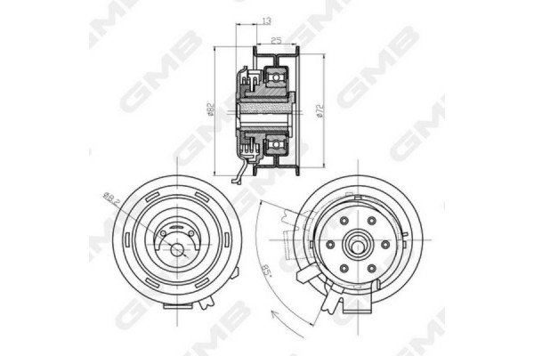 Gmb Τεντωτήρας, οδοντ. Ιμάντας - GTB0270
