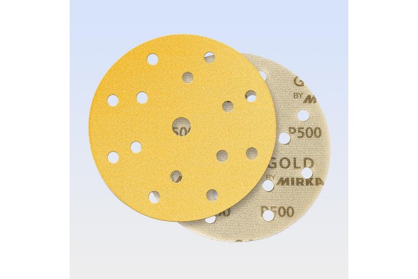 Mirka 2371102032 Gold SOFT, Γυαλοχαρτο Με Αφρο (PE) 15ΤΡΥΠΟ Hookit 150MM, P320
