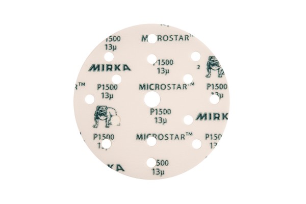 Mirka FM61105093 MICROSTAR, Γυαλοχαρτο Φιλμ -15ΤΡΥΠΟ Hookit 150MM, P1200