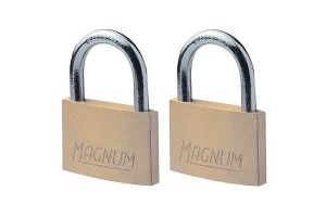 Masterlock Σετ 2 Λουκέτα Μπρούτζινα 40mm Magnum,
